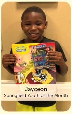 Jayceon - Springfield Youth of the Month.