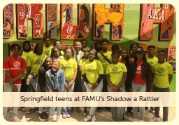 Springfield teens at FAMU’s Shadow a Rattler.