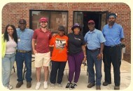 THA employees Mike, Chris, Tor and the Columbia Gardens Staff.