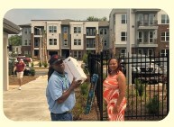 Second Harvest of the Big Bend distributed emergency food kits and water at Columbia Gardens at South City.