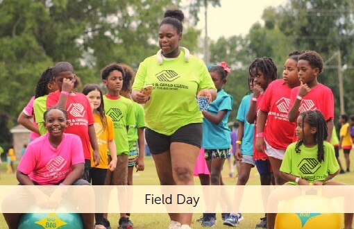 A group of children on a field.