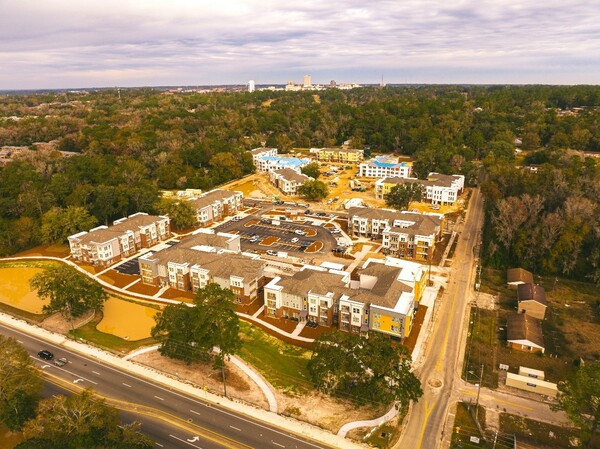A drone view of Orange Avenue Development. 